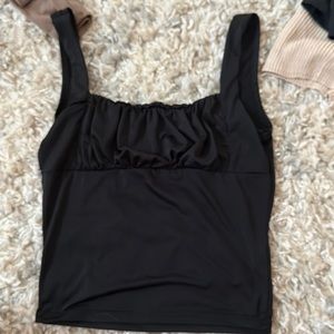Shelly Black Crop Top